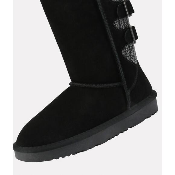 DreamPairs Fur Lined Women's Boots, Size 4, Black - MSRP $49.99 - Picture 5 of 6